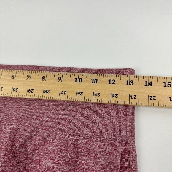 Leggings Womens Red Compression - Picture 4 of 8